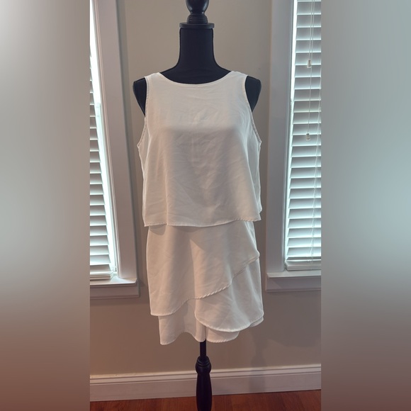 White Ruffle Romper - Picture 3 of 3